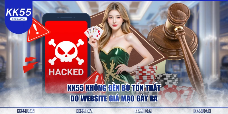 Hội viên khi tham gia nhưng website giả mạo KK55 không đền bù 